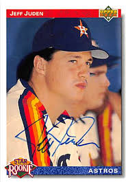 Jeff Juden autographed Baseball Card (Houston Astros) 1992 Upper Deck Star  Rookie #6