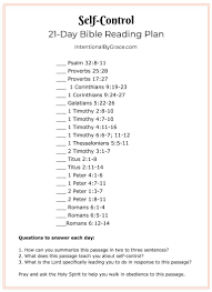 Free Topical Bible Reading Plan On Self Control Topical Bible Reading Plan Read Bible Bible Study Plans