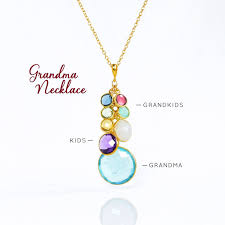 The necklace can come with several birthday stones where the names of all her children can be engraved before presenting it to her. Necklaces Sterling Silver Mom Jewelry Mother S Day Grandmother Necklace 5 Birthstones Birthstone Necklace Mom Necklace Mother S Necklace Charm Necklaces