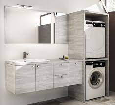 Bathroom cabinet with washing machine and dryer cm 215