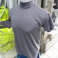 Berdasarkan model lubang leher, kaos terbagi menjadi beberapa bentuk. Jual Kaos Polos Leher Tinggi Kaos Dalam Keraj Tinggi Abu Abu L Jakarta Pusat Cahaya Army Tokopedia