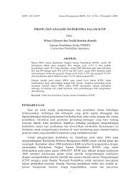 Dilingkungan sekolah, peserta didik merupakan unsur inti kegiata pendidikan, karena itu jika tidak ada peserta didik, tentunya tidak akan ada kegiatan pendidikan. Pdf Profil Dan Analisis Materi Ipba Dalam Ktsp