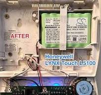 Bundle 300-03866 3-Pin Connector Battery for HONEYWELL Lynx Touch 5100,  Lynx 5200, Lynx 5210, Lynx Touch 7000, LYNXRCHKIT-SHA, JJJ WALYNX-RCHB-SHA  ADT ...