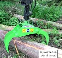 Botex Forestry Timber Grapple Grab with Rotator and Quick ...