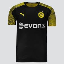 Borussia dortmund 19/20 black/yellow (player edition) men jacket tracksuit slim fit item specifics brand: Puma Borussia Dortmund Training Black Jersey Futfanatics