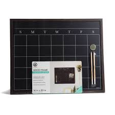 U Brands Wood Frame Chalkboard Calendar In 2020 Chalkboard Calendar Framed Chalkboard Dry Erase Calendar