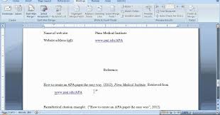 Apa Format For A Website Reference Academic Writing Text Website Apa Format 6th Edition