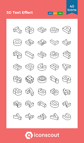 Download Download 3d Text Effect Icon Pack Available In Svg Png Icon Fonts 3d Text Effect Text Effects 3d Text