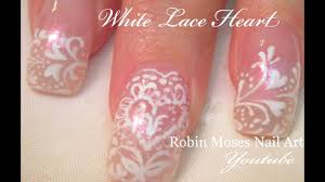 Valentine Nails White Lace Heart Nail Design Tutorial Youtube Sometimes i feel i've got to run away i've got to… tainted love….