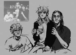 Idk College Sal Really Gave Me Kurt Cobain Vibes So I Redrew Some Nirvana Pictures As Sf Characters Sally Face Game Sally Man Face Art