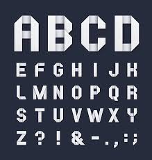 Folded Font Vector Art Icons And Graphics For Free Download
