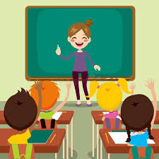 Interactive teaching is all about instructing the students in a way they are actively involved with their learning process. Children And Teacher On Classroom Beautiful Happy Young Teacher Woman Standing Affiliate Young Happy Teachers Illustration Teacher Cartoon Classroom