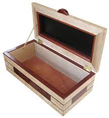 Handmade Decorative Wood Box Open View Wood Boxes Large Keepsake Box Keepsake Boxes