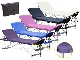 Lettini per da massaggi portatili pieghevoli. Lettino Per Massaggi 3 Zone Alluminio