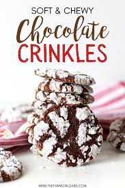 Soft And Chewy Chocolate Crinkle Cookies Recipe Chocolate Crinkles Crinkle Cookies Chocolate Crinkles Recipe