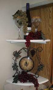 Grape And Wine Decor Corner Of Kitchen Cabinet Grape Kitchen Decor Wine Decor Kitchen Grape Decor