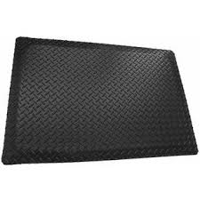 Rubber Cal Inc Diamond Plate Garage Flooring Roll In Black Wayfair Anti Fatigue Mat Diamond Plate Symple Stuff