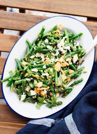 Green Bean Salad With Toasted Almonds Feta Cookie And Kate Recipe Green Bean Salad Recipes Green Beans Green Bean Salads