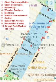 10 Must See Holiday Sights In Midtown Manhattan New York Tours Nyc Christmas New York City Map