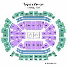 complete toyota center seating chart rockets game toyota