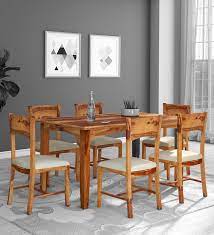 We did not find results for: Buy Biscay Solid Wood 6 Seater Dining Set In Rustic Teak Finish Woodsworth By Pepperfry Online Modern 6 Seater Dining Sets Dining Furniture Pepperfry Product