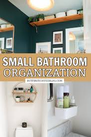 Most small bathroom storage ideas usually include a cabinet under the sink such as the portland under sink bathroom cabinet which is a great space saving solution when you barely have any floor space. Small Bathroom Organization Ideas But First Coffee Connecticut Lifestyle And Motherhood Blog