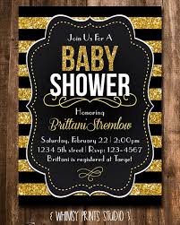 Black White And Gold Baby Shower Invitations Https Www Etsy Com Listing 181550498 Baby Shower Invitation Black White Ref Sr Gold Baby Shower Invitations 16th Birthday Invitations Baby Shower Invitations