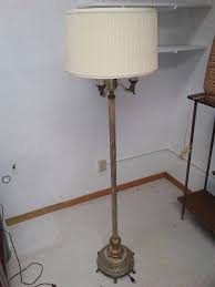 Decorative base is in an italian bronze finish with gold highlights. Vintage 4 Light Floor Lamp 62 Tall Great Condition Marble Base Pumpkin Fest Incredible Antiques Vintage Puckett Nfl Lighting Fans Furniture K Bid