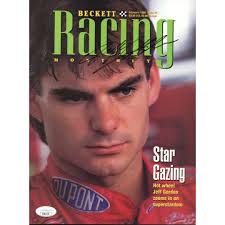 Jeff Gordon Geoff Bodine JSA Coa Signed 1995 Beckett Racing Monthly  Magazine Au