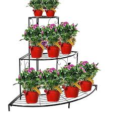 Pair it with a fun colored pot if you want to have some more fun, or keep up. Buy Nutech Impex 3 Tier Black Metal Plant Stand Flower Pot Rack Online At Low Prices In India Nutech Impex 3 Tier Black Metal Plant Stand Flower Pot Rack Reviews Ratings