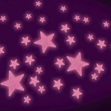 Pink Glow In The Dark Glitter Stars Glow Stars Pink Stars Pink Aesthetic