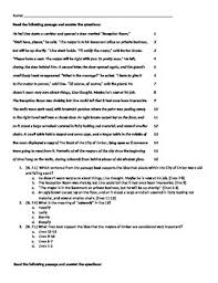 This electronic form of the book is exhibited on individual readers or apparatus meant for the purpose. City Of Ember Test Worksheets Teaching Resources Tpt