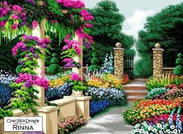 Perennial Beauty A Beautiful Garden Design In Cross Stitch Smallgardens Beautiful Gardens Garden Design Perennials