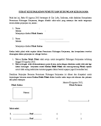 Check spelling or type a new query. Contoh Surat Pemutusan Kontrak Kerjasama Antar Perusahaan Sedang