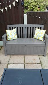 How to build a garden bench and table with wickesdifferent types of bench materials. Plastic Garden Bench With Storage In London Borough Of Havering For 25 00 For Sale Shpock