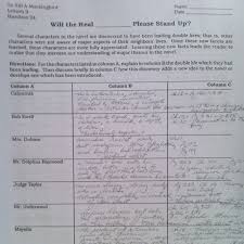 To Kill A Mockingbird Literary Terms Chart World Of