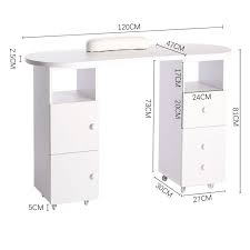 This look is perfect for anyone who wants to give the traditional pink and white french manicure a bit of a twist. White Nail Station Salon Manicure Nail Polish Table Desk With Wheels Living An Manicure Ideas Nail Station White Nail Desk Nail Salon Decor