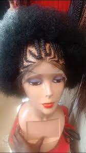 Full lace conrow wig