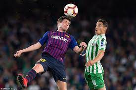 Real Betis 1 4 Barcelona Messi Hits Hat Trick And Suarez Strikes Barcelona Lionel Messi Barcelona Players