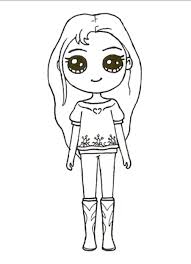 Kawaii dragon volwassene kinderen kleurplaat schattige etsy for. Kleurplaat Kawaii Girl Bff Novocom Top