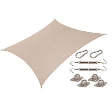 Coolaroo Coolhaven 12 Ft X 12 Ft Sahara Square Shade Sail With Kit 473945 The Home Depot In 2020 Shade Sail Sun Sail Shade Square Shades