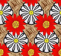 Gorgeous wooden lotus wall mirror. Bold Floral Print Bold Floral Print Fabric Mirror Repeat