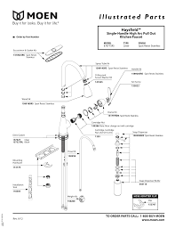 Moen kitchen faucets repair 158920srs. Moen 87877srs Haysfield Single Handle Pull Down Sprayer Kitchen Faucet With Reflex In Spot Resist Stainless Replacement Part List Manualzz