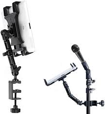Amazon Com Tackform Tablet Mount For Microphone Stand Professional Grade Holder Compatible With Ipad Galaxy Tab Tablet Mount Microphone Stands Galaxy Tab