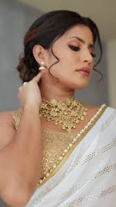 White Saree Jacket Design for Girls