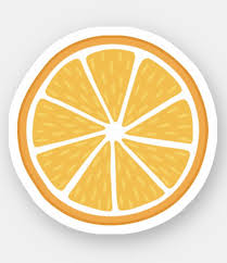 Black And White Orange Slice Orange Slice Sticker Zazzle Com In 2020 Orange Slices Orange Fruits Drawing