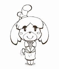 Animal crossing coloring pages are inspired by the game of the same name, in which players have to turn an abandoned island into a beautiful place. Animal Crossing Coloring Pages Isabelle