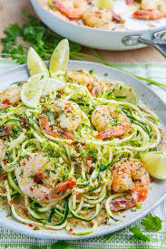 Cilantro Lime Shrimp Scampi With Zucchini Noodles Recipe Zucchini Noodle Recipes Zoodle Recipes Food Recipes
