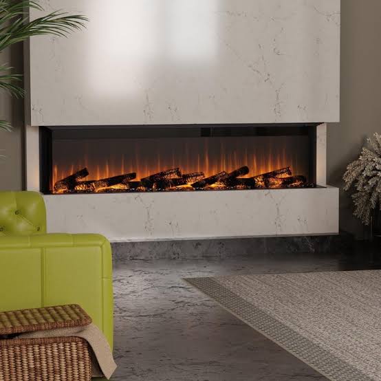 Dimplex Linear Electric Fireplace, AI generated