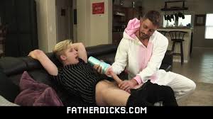Hung dad gives his twink son a fleshjacking before fucking him bareback  FATHERDICKS.COM